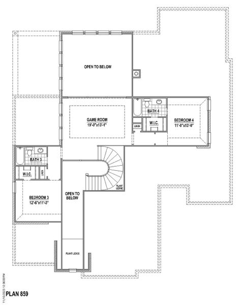 Plan 859 2nd Floor