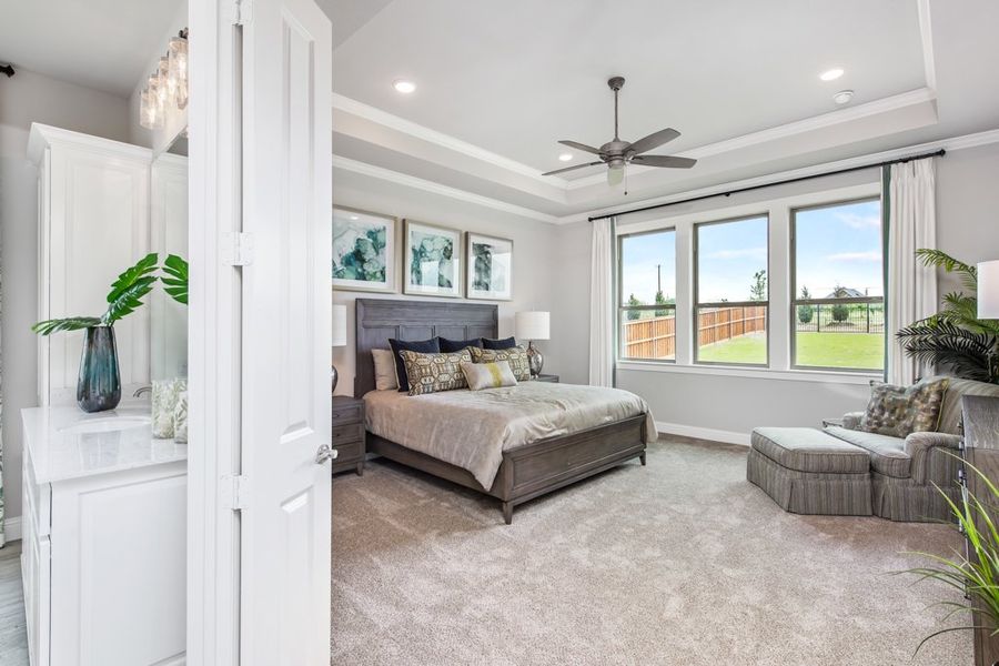 Furnished interior view inside a new home in NorthGlen, Haslet (Image 30). Furnished interior view inside a new home in NorthGlen, Haslet (Image 30).