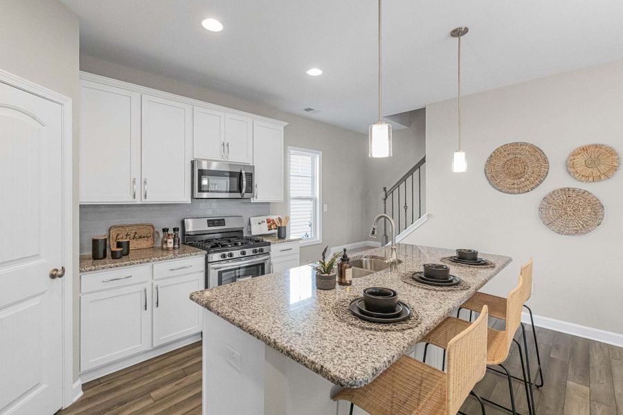 Representative furnished interior of a home built from the Aberdeen by Caviness & Cates Communities in Bartlett Manor, Youngsville (Image 138).