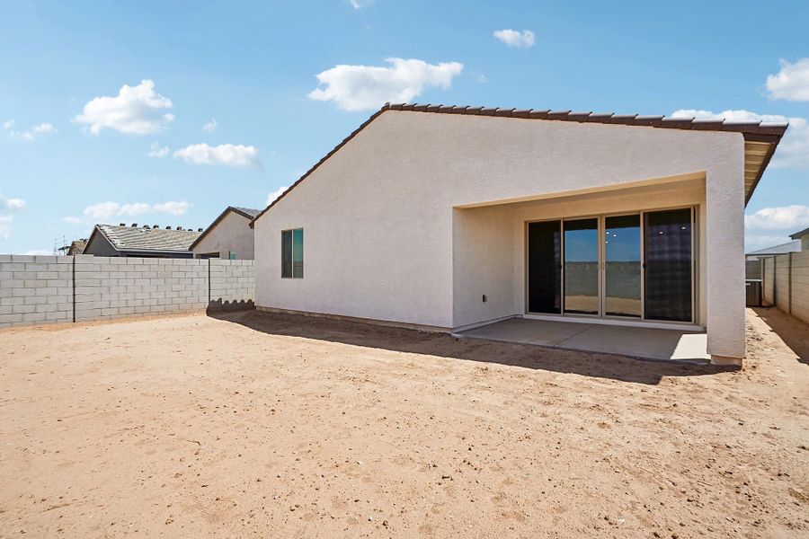 Back exterior elevation