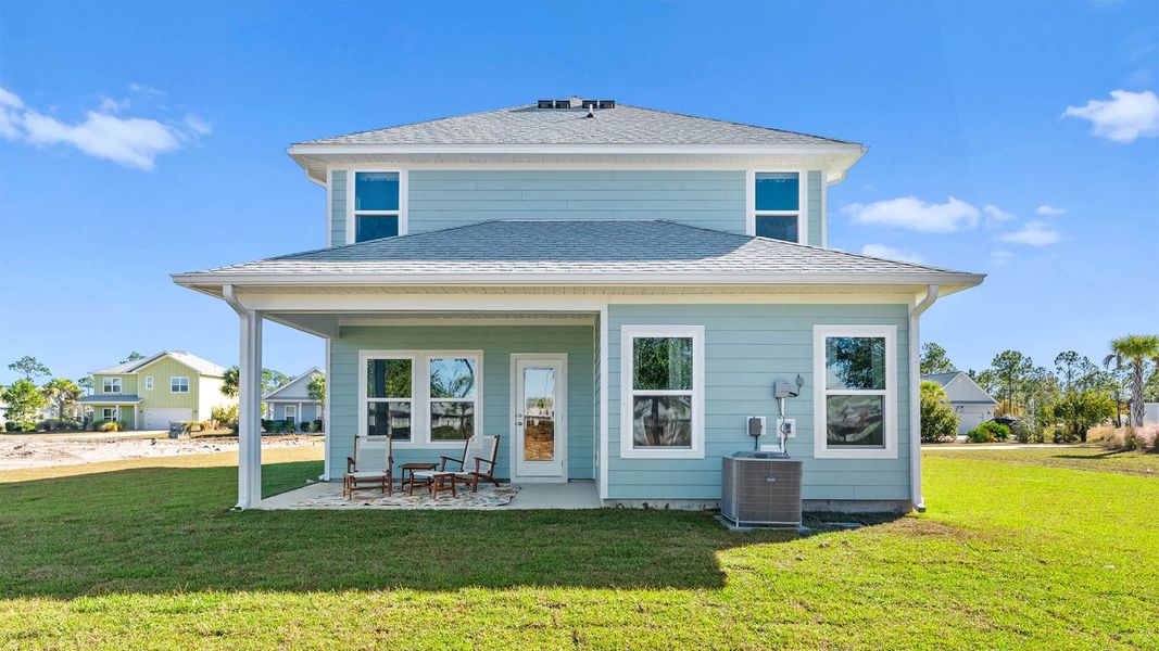 Exterior details and patio area of a home in WindMark Beach, Port Saint Joe (Image 22). Exterior details and patio area of a home in WindMark Beach, Port Saint Joe (Image 22).
