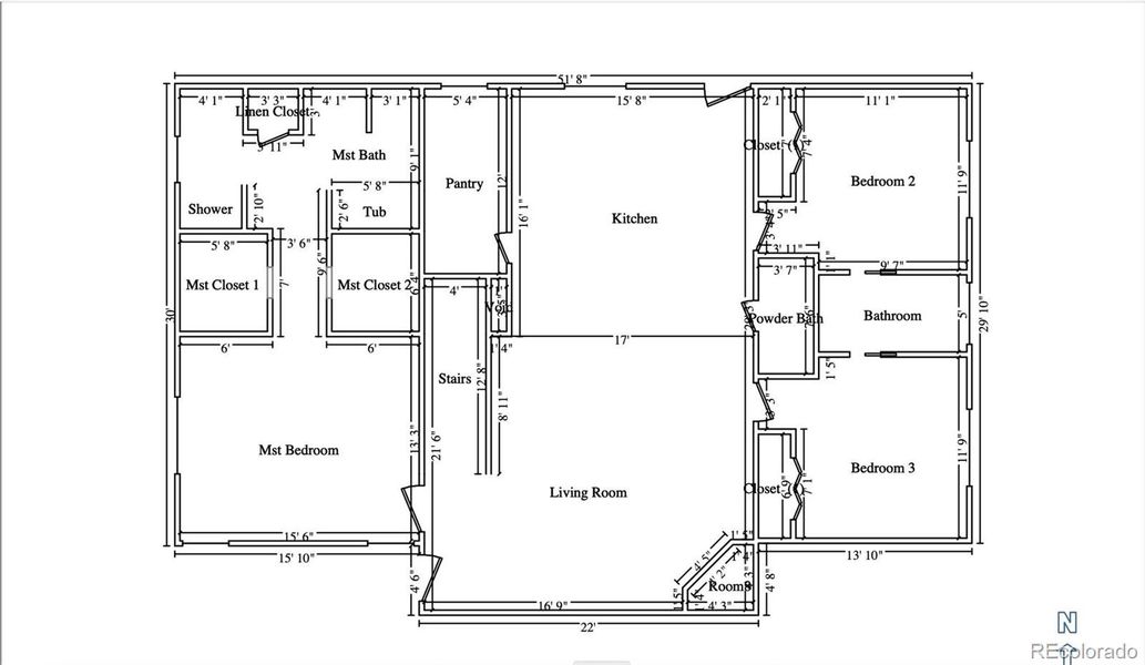Main Level Floor Plan Main Level Floor Plan