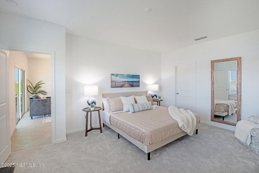 Furnished interior view inside a new home in Edenbrooke at Hyland Trail | 55+: Edenbrooke at Hyland Trail 50s, Green Cove Springs (Image 14).