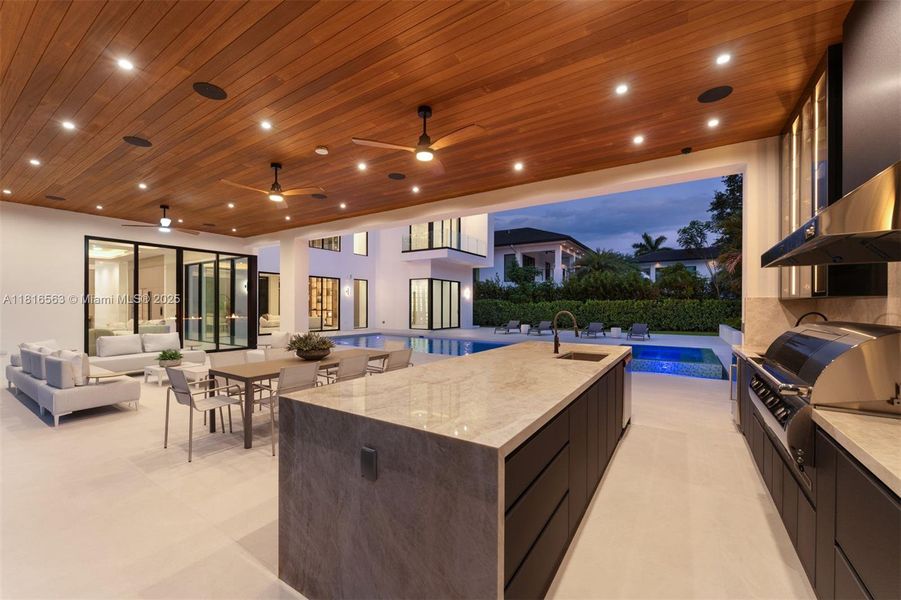Furnished interior view inside a new home in , Miami (Image 10).