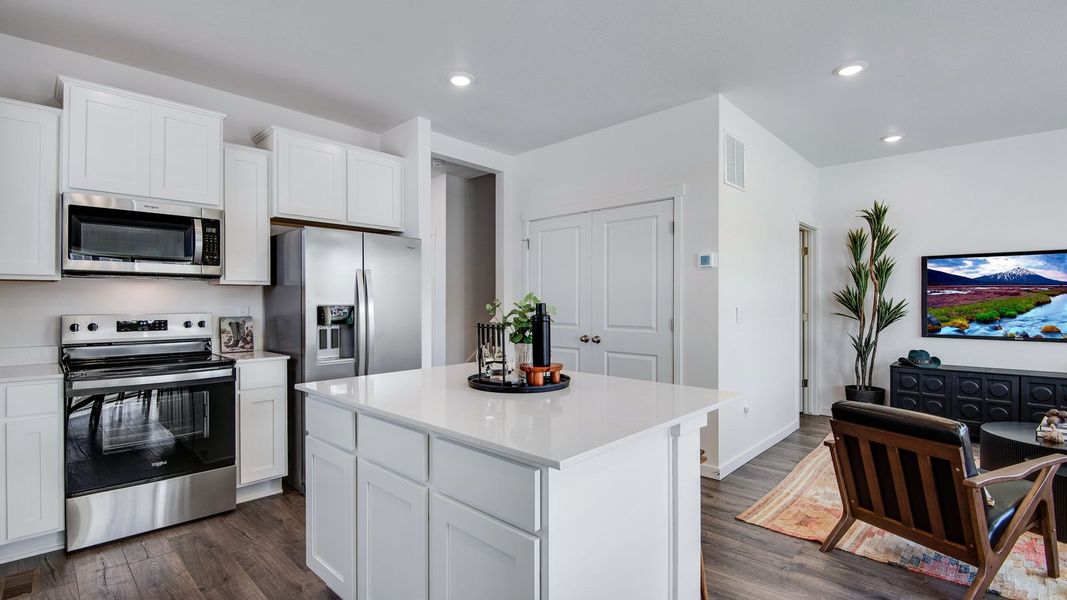 Representative furnished interior of a home built from the Boxelder by D.R. Horton in Ellston Park, Colorado Springs (Image 9).