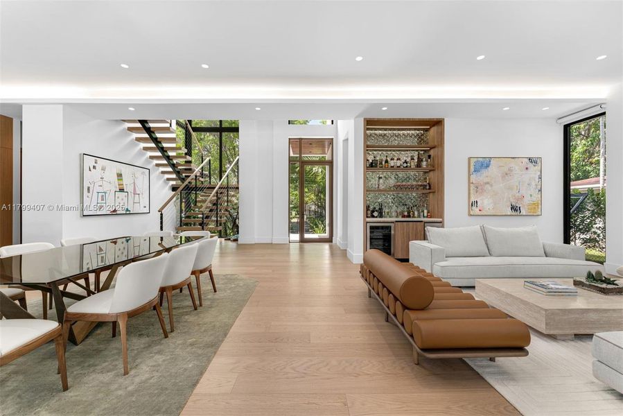 Furnished interior view inside a new home in , Miami (Image 14).