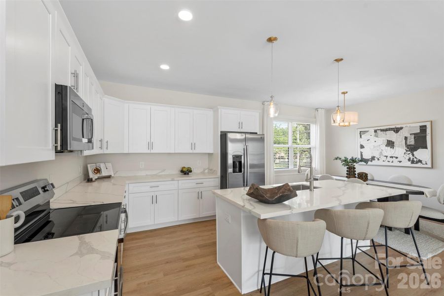Furnished interior view inside a new home in , Charlotte (Image 23).