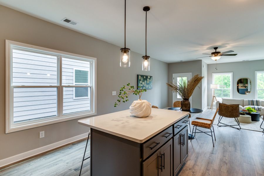 Representative furnished interior of a home built from the Gayle by Parkside Builders in The Parks of Mill Town, Chattanooga (Image 12).