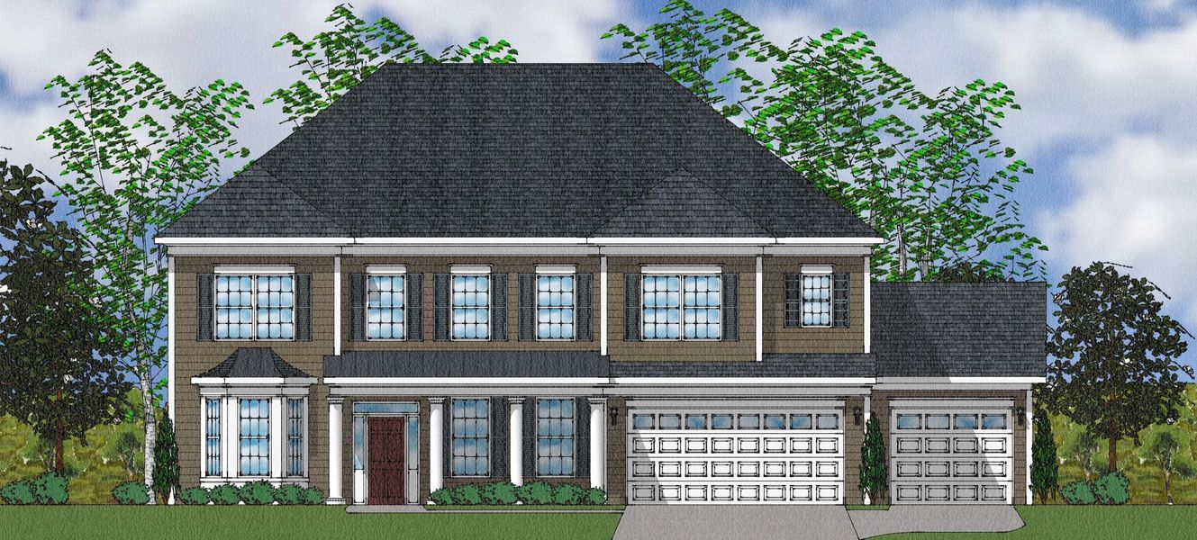 Representative exterior photo of a completed home built from the McKenna II - Elite Collection by Mungo Homes in Suter Estates, Easley, SC (Image 13).