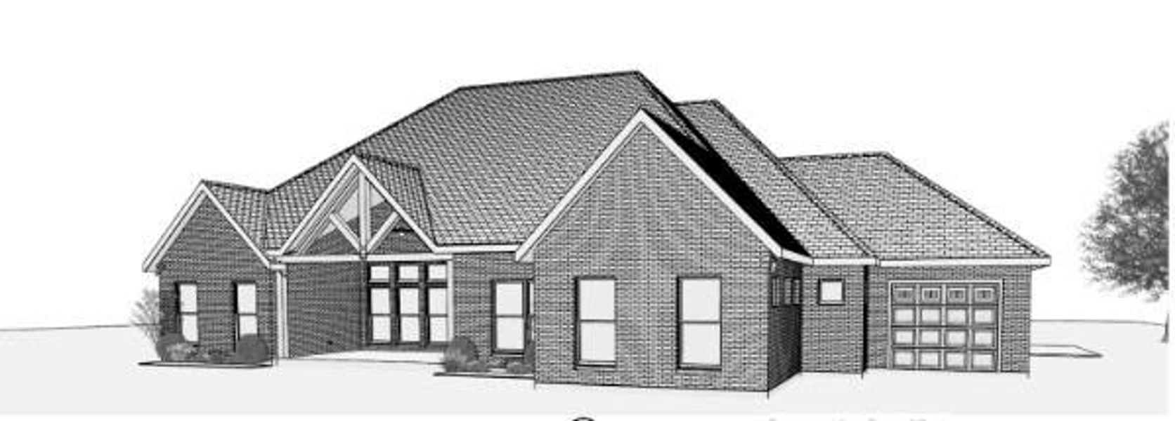 Exterior rendering of this home design in , Lone Oak, TX (Image 1).