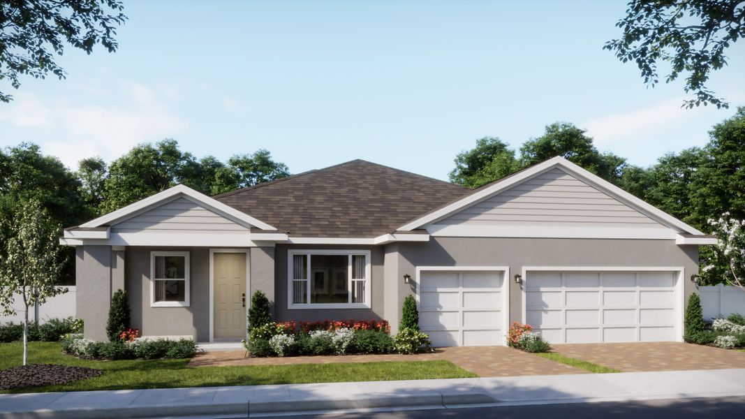 Brentwood | Transitional Elevation | New Homes in Central Florida | Landsea Homes