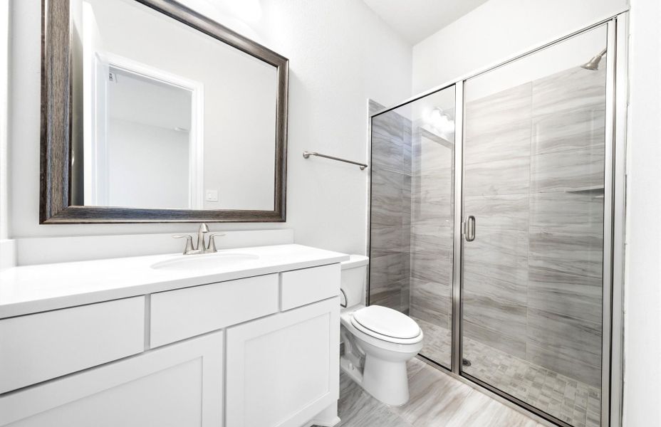 Furnished interior view inside a new home in The Highlands 55′, Porter (Image 16).