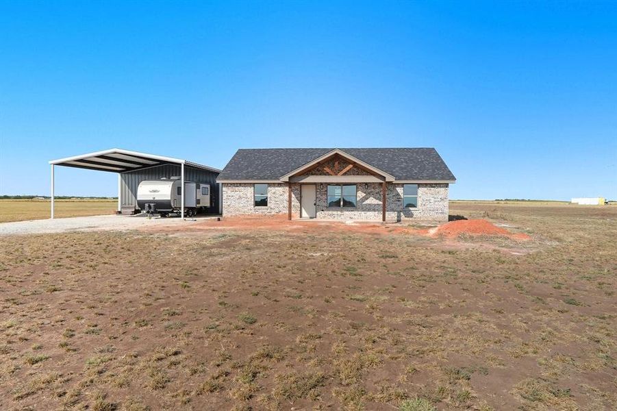 Front exterior of a new home in , Hawley, TX, highlighting curb appeal (Image 17).