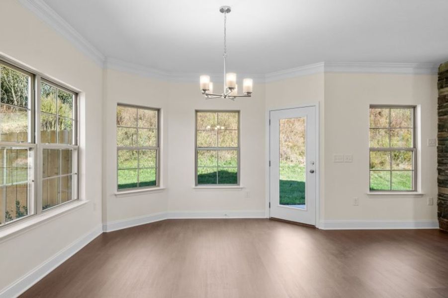 Spacious, unfurnished interior of a new home in Miller's Reserve, Winston-Salem (Image 51).