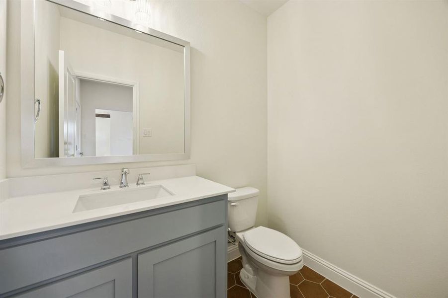 Furnished interior view inside a new home in The Reserve At Brock, Weatherford (Image 23).