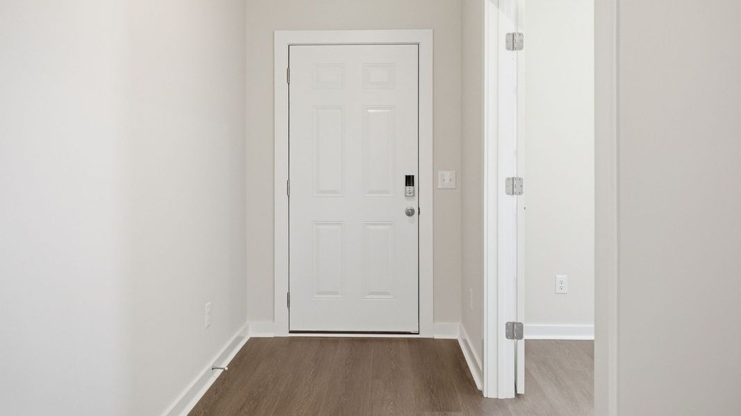Front door entry to home with access to study Front door entry to home with access to study