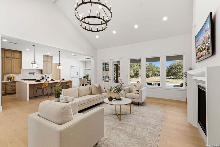 Furnished interior view inside a new home in , Boerne (Image 36).
