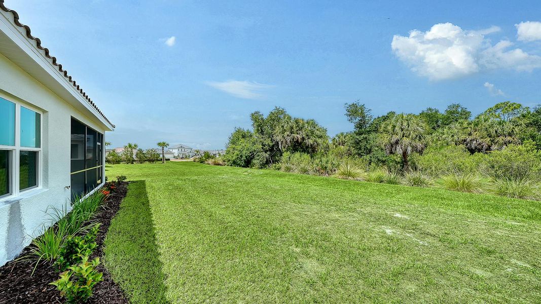 Exterior details and patio area of a home in Grand Park Real Estate and Homes for Sale in Sarasota, FL - Neal Communities, Sarasota (Image 25).