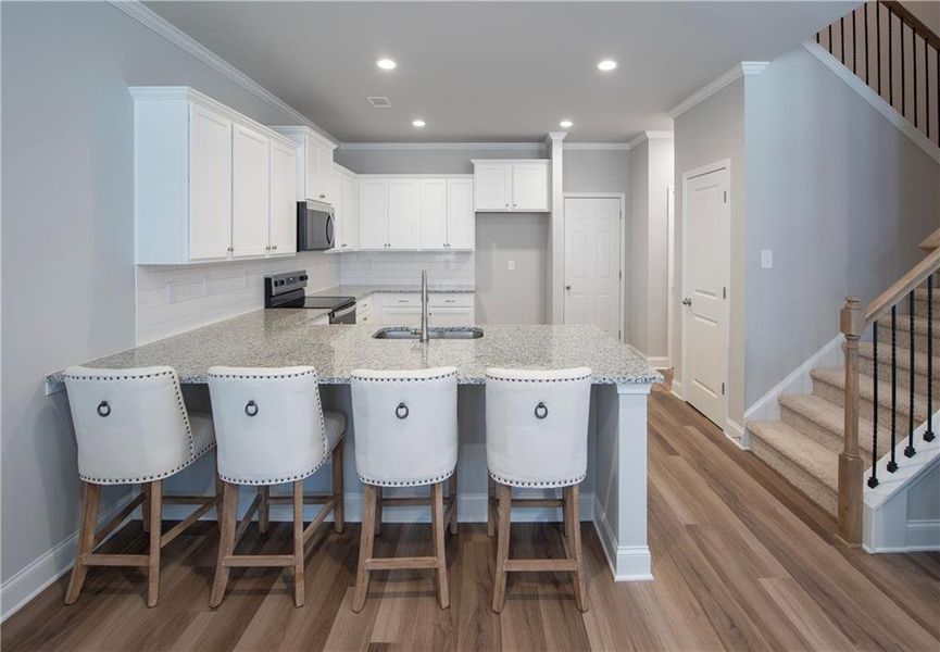 Furnished interior view inside a new home in , Flowery Branch (Image 7).