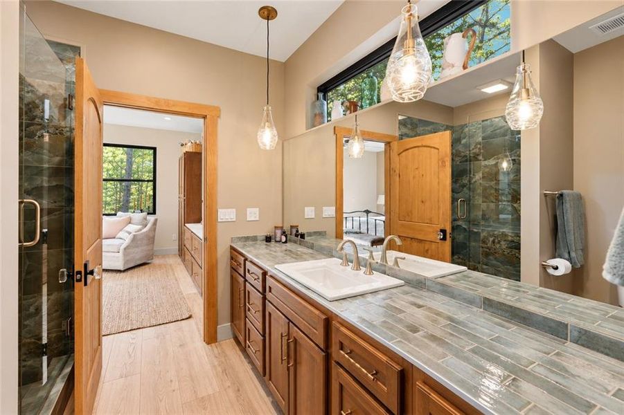 Furnished interior view inside a new home in , Ellijay (Image 41).