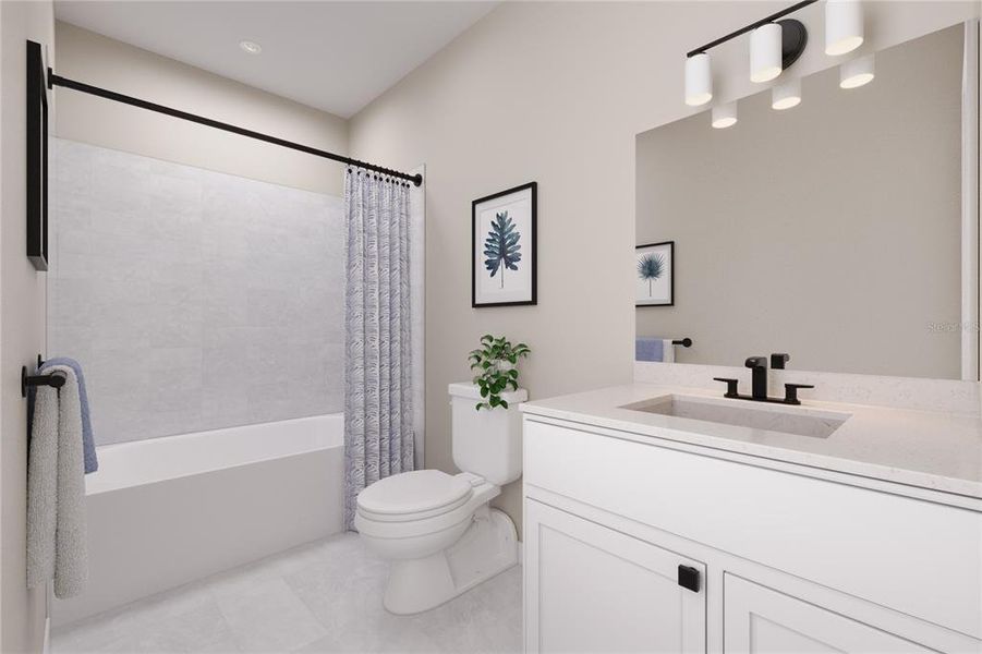 Furnished interior view inside a new home in Lake Mattie Preserve Estates, Auburndale (Image 9).