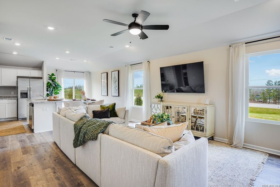 Furnished interior view inside a new home in Red Hawk Landing, San Antonio (Image 17).