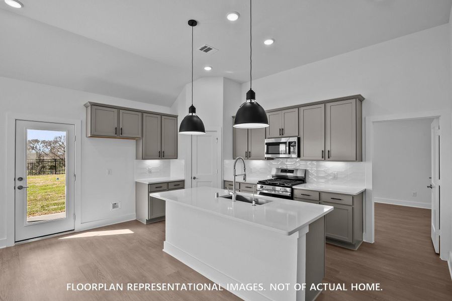 Furnished interior view inside a new home in Pinewood at Grand Texas, New Caney (Image 8).