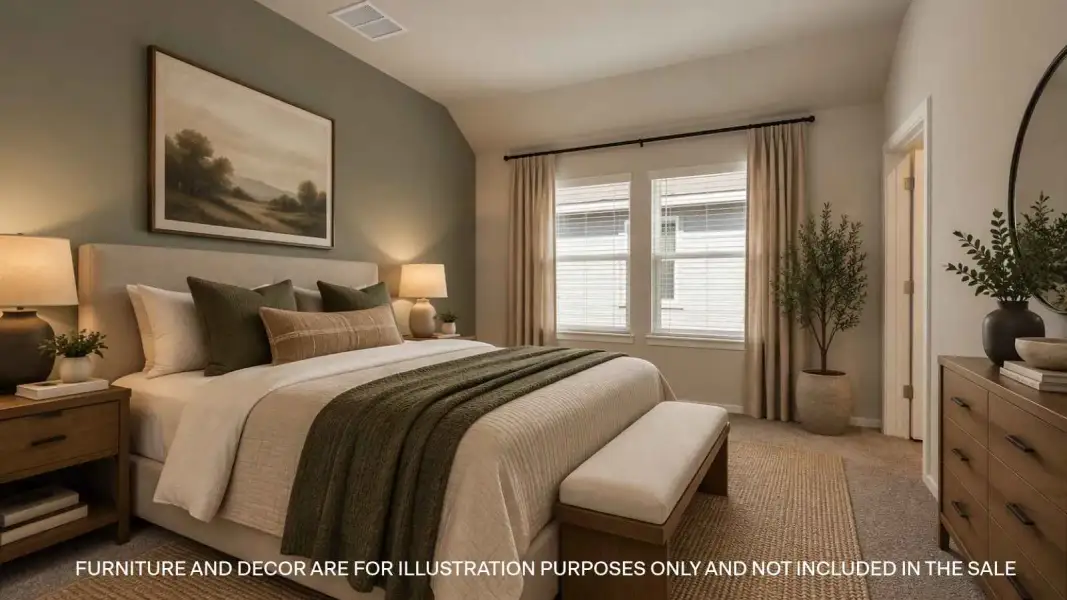 Furnished interior view inside a new home in Midtown Reserve, College Station (Image 5).