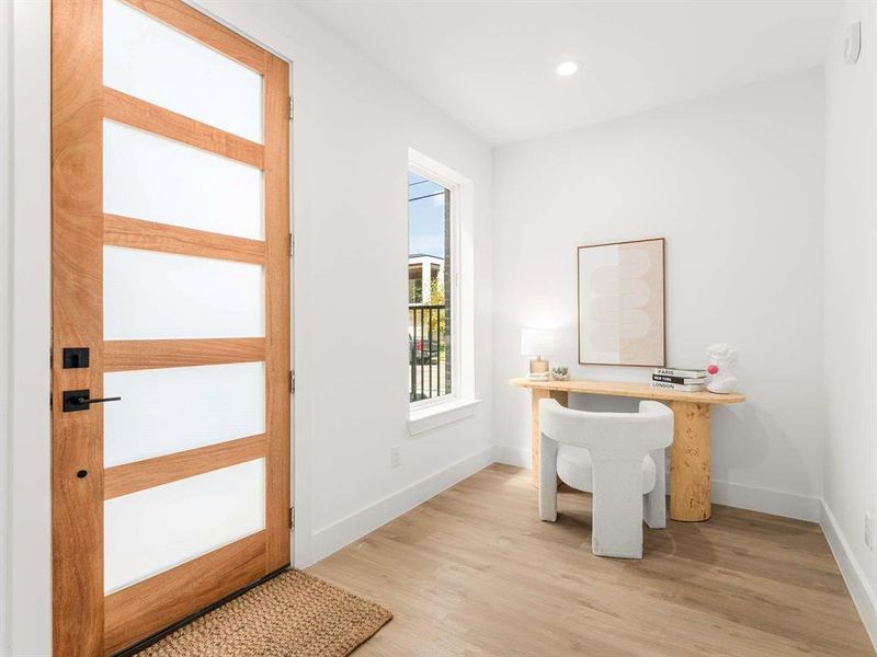 Furnished interior view inside a new home in , Dallas (Image 16).