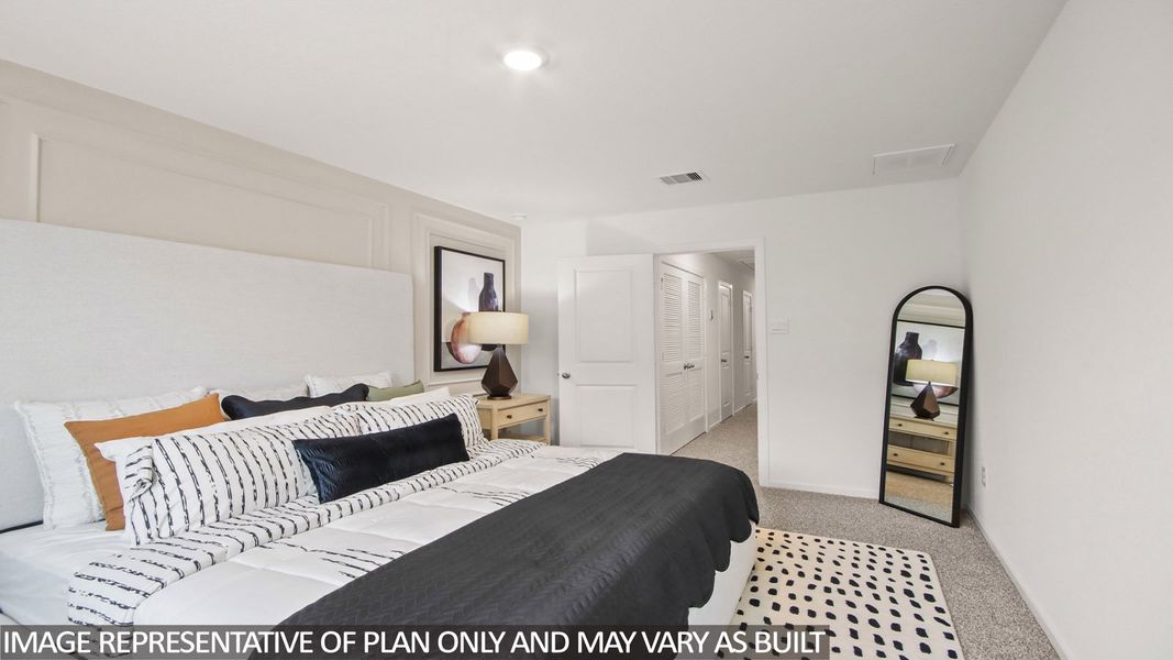 Furnished interior view inside a new home in Bridges on Lake Houston Villas, Humble (Image 8).