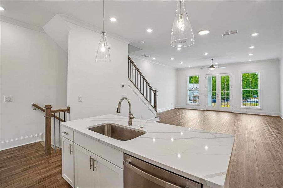 Furnished interior view inside a new home in Waterhaven, Cumming (Image 13).