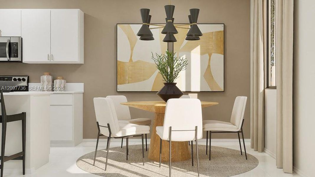Furnished interior view inside a new home in Sunscapes, Florida City (Image 4).