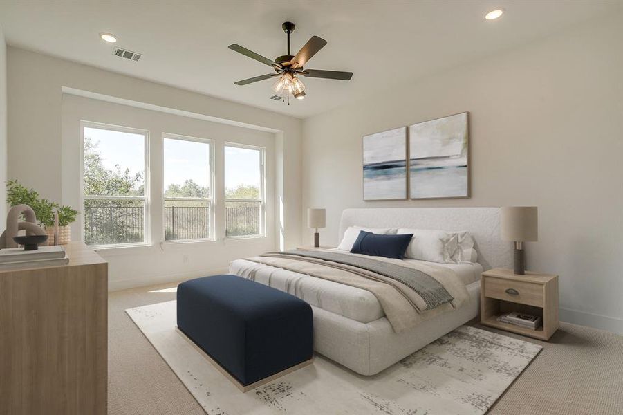 Furnished interior view inside a new home in Pecan Grove, Burleson (Image 13).