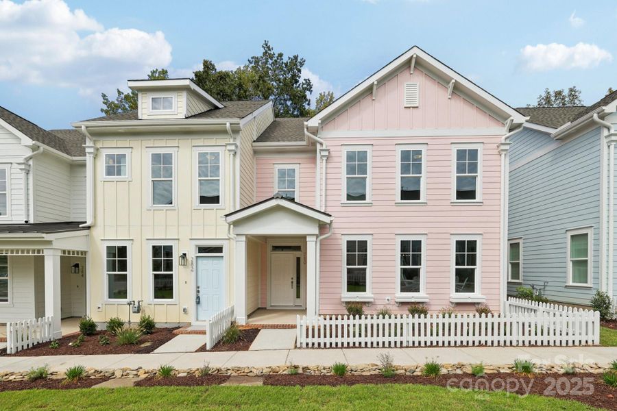 Exterior details and patio area of a home in Walk23, Huntersville (Image 21).