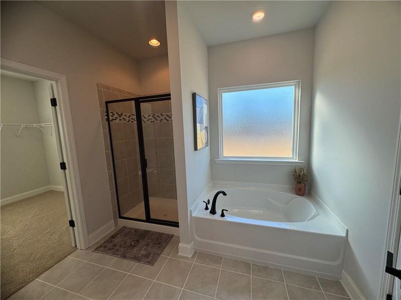 Furnished interior view inside a new home in The Fields of Walnut Creek, Pendergrass (Image 12).