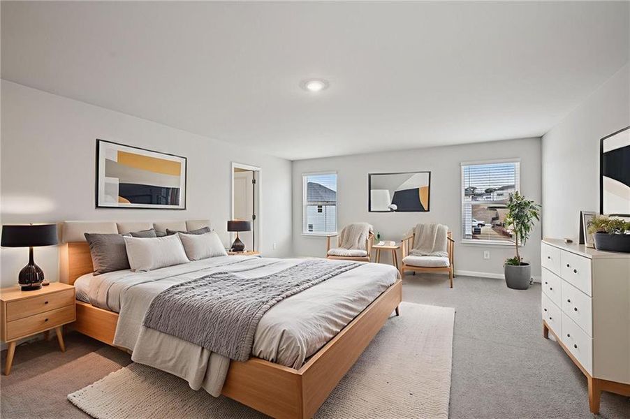 Furnished interior view inside a new home in Parkside at Grayson, Grayson (Image 16). Furnished interior view inside a new home in Parkside at Grayson, Grayson (Image 16).