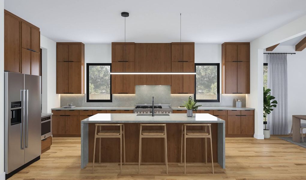 Furnished interior view inside a new home in , Dallas (Image 3).