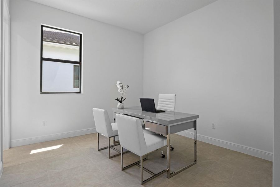 Furnished interior view inside a new home in Cresswind Palm Beach at Westlake, The Acreage (Image 17).
