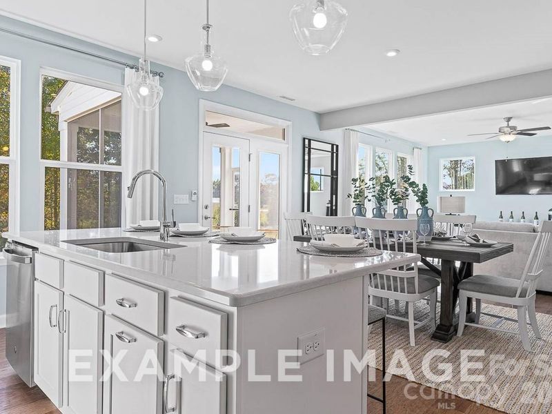 Furnished interior view inside a new home in Enclave at Belmont, Belmont (Image 10).