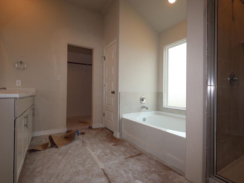 In-progress construction of a new home in Carillon, Manor, TX (Image 10).