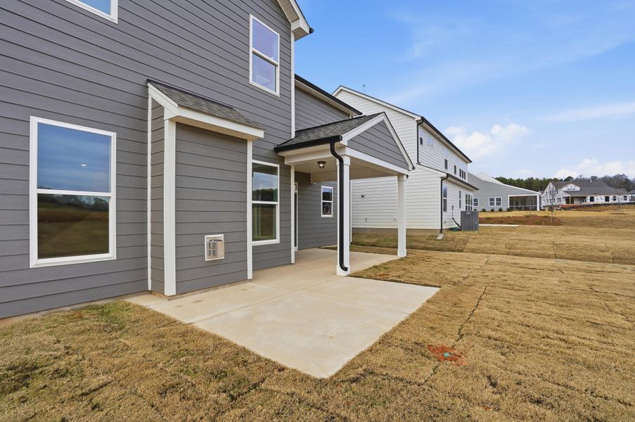 Exterior details and patio area of a home in Carrington, Stanley (Image 35). Exterior details and patio area of a home in Carrington, Stanley (Image 35).