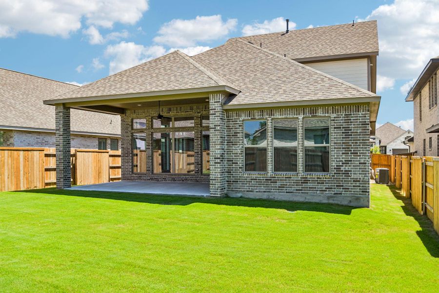 Exterior details and patio area of a home in 6 Creeks, Kyle (Image 18). Exterior details and patio area of a home in 6 Creeks, Kyle (Image 18).