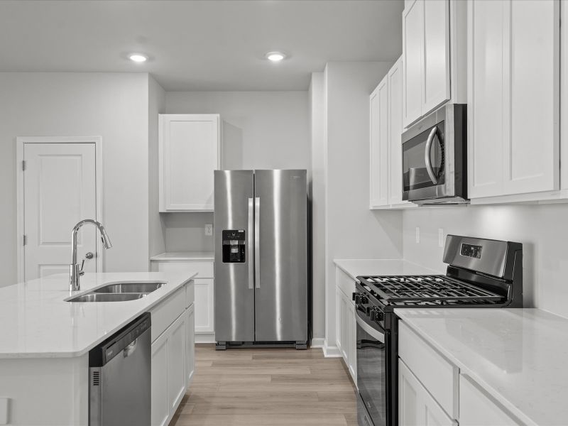 Furnished interior view inside a new home in Village at White Pine, Pendleton (Image 7).