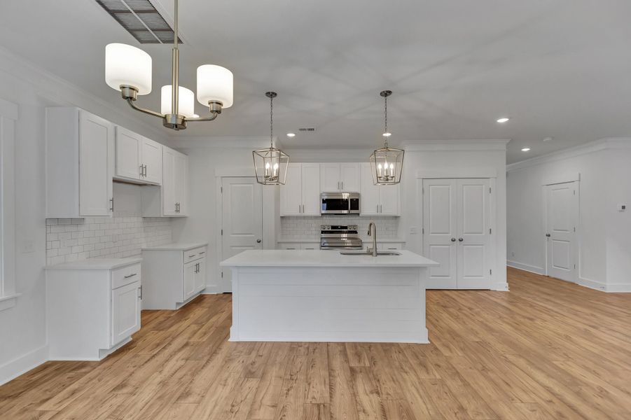 Furnished interior view inside a new home in , Awendaw (Image 9).
