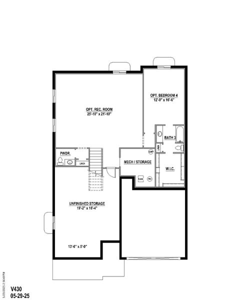 Plan V430 Base Bed 4 Plan V430 Base Bed 4