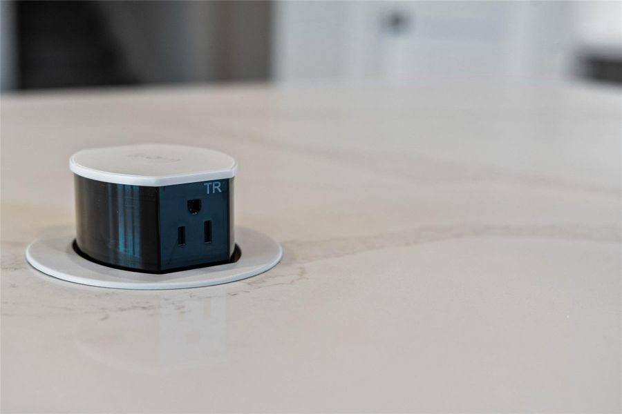 With a simple press, the unit pops up to provide immediate access to power exactly where you need it most—right in the center of your food preparation or gathering space. With a simple press, the unit pops up to provide immediate access to power exactly where you need it most—right in the center of your food preparation or gathering space.