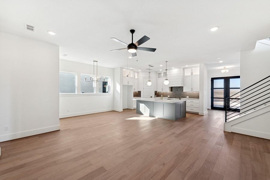 Spacious, unfurnished interior of a new home in Easthaven at Bridgeland Central - Horizon Collection, Cypress (Image 29).