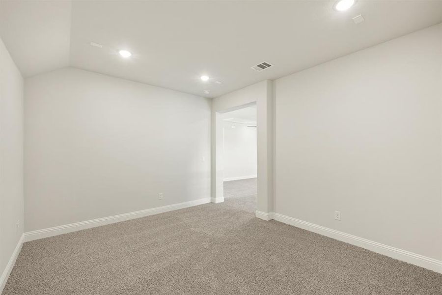 Spacious, unfurnished interior of a new home in Painted Tree Woodland District 50, McKinney (Image 34). Spacious, unfurnished interior of a new home in Painted Tree Woodland District 50, McKinney (Image 34).