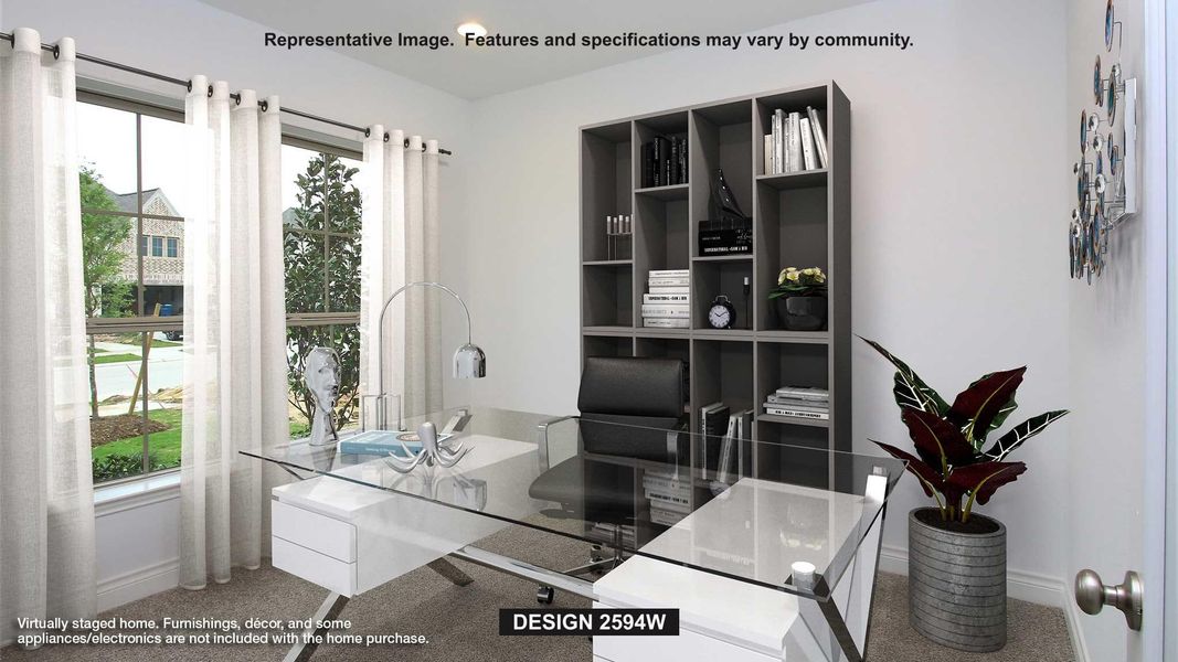 Furnished interior view inside a new home in Lariat 50', Liberty Hill (Image 5).