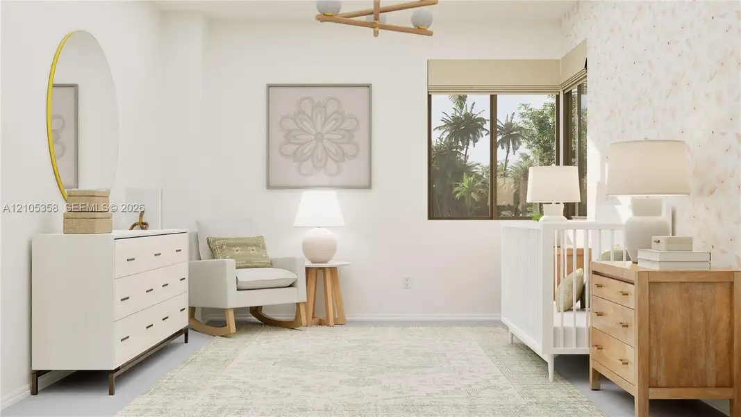 Furnished interior view inside a new home in Coral Breeze, Miami (Image 20).